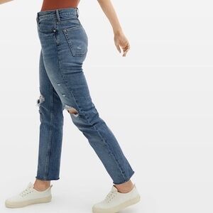 Everlane | Women’s medium blue denim high rise button fly The Cheeky Jean, sz 25